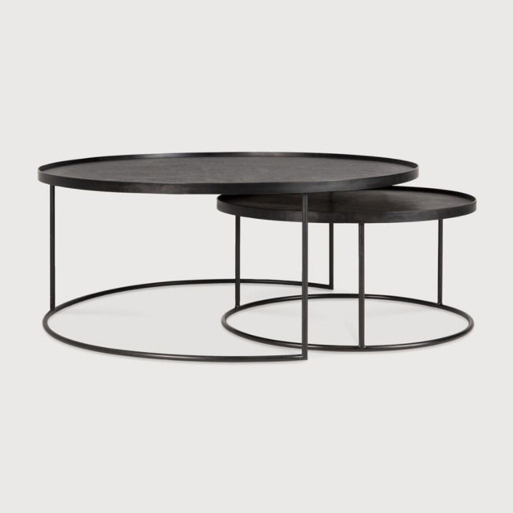 Round tray coffee table set (6728768946275)