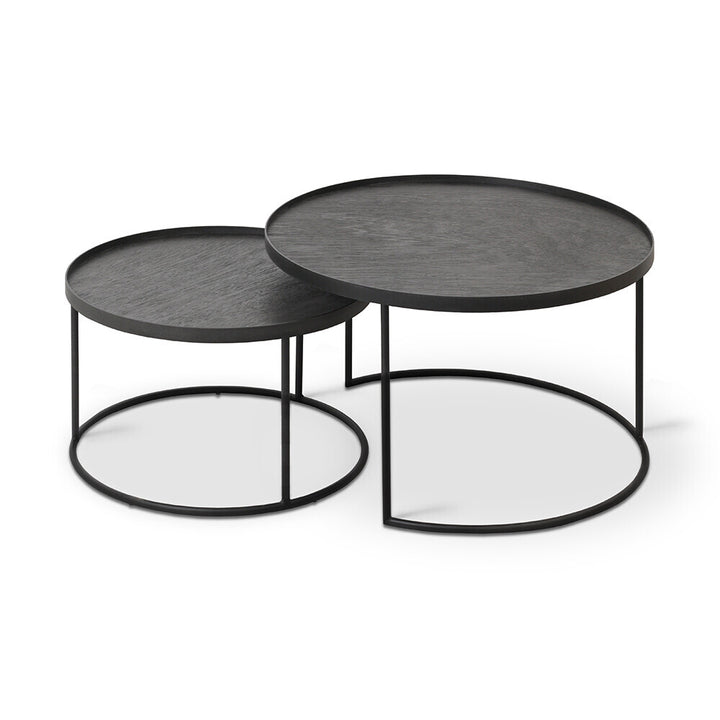 Round tray coffee table set (6575093252195)